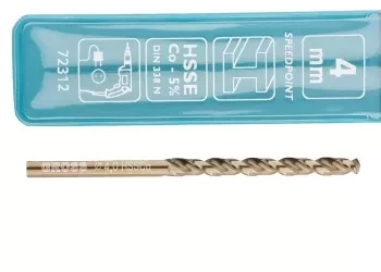 Сверло спиральное по металлу, 4,0 мм, HSS-Co  GROSS 72312 купить в Перми