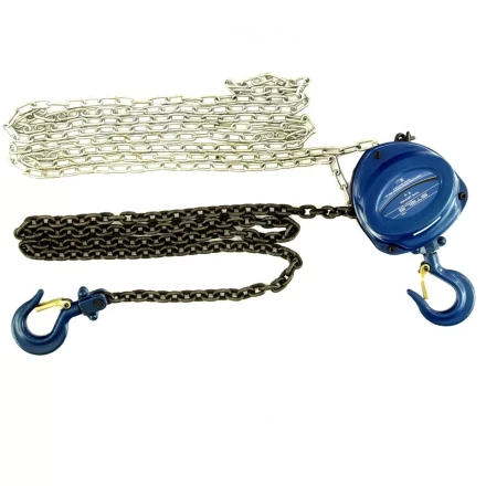 Таль цепная 1 т h подъема 2,5 м расстояние между крюками 350 мм Stels 51944 купить в Перми