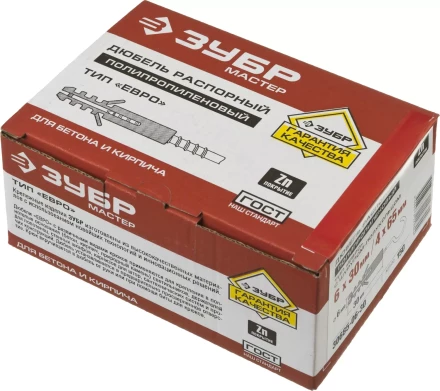 Дюбели ЕВРО с шурупом-полукольцом коробка серия МАСТЕР купить в Перми