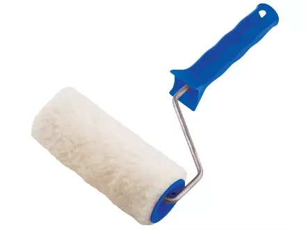 Валик из искусственного меха с ручкой 100 мм ворс 15 мм D - 48 мм полиэстер  СИБРТЕХ 80111 купить в Перми