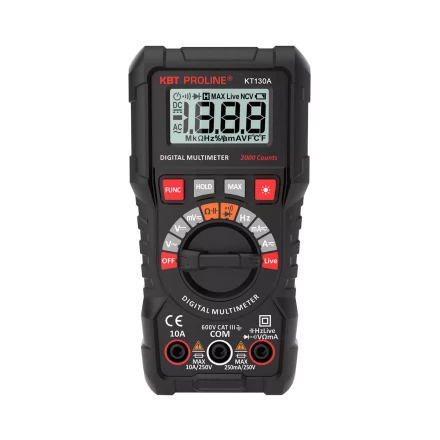 Мультиметр цифровой КВТ KT 130A с автоматическим выбором пределов измерений (88549) купить в Перми
