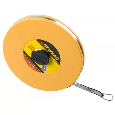 Мерная лента STAYER &quot;MASTER&quot; F-50, фиберглассовое двустороннее полотно, 50м 3415-50_z01 купить в Перми