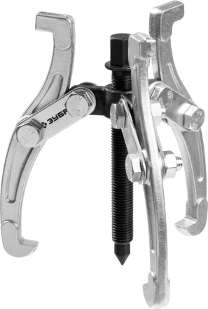 ЗУБР внешний d 25 - 160 мм, внутренний d 45 - 135 мм, шарнирный трехзахватный съемник, Профессионал (43318-110) купить в Перми