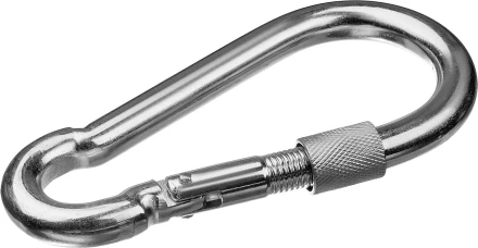 ЗУБР DIN 5299D, 10 мм, 1 шт, карабин с предохранительной гайкой (304556-10) купить в Перми