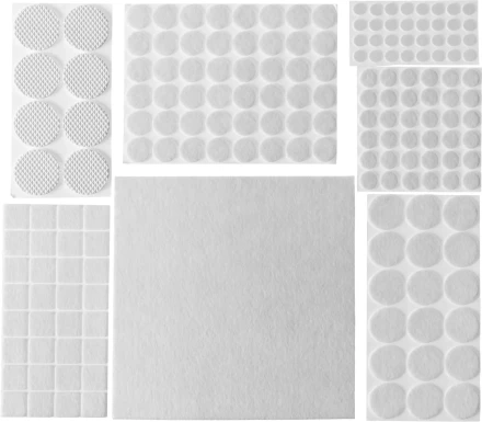 Набор STAYER &quot;COMFORT&quot;: Накладки самоклеящиеся на мебельные ножки, 175 шт, белые 40917-H175 купить в Перми