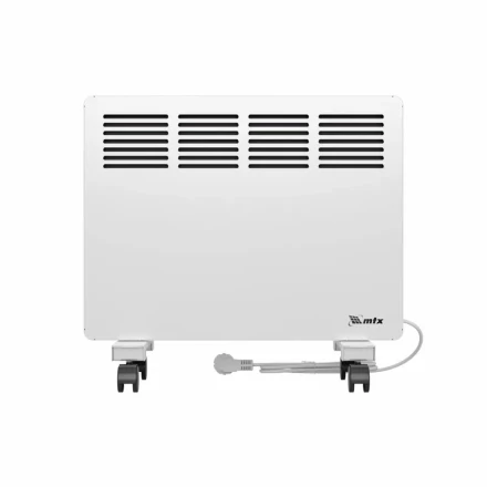 Конвектор электрический КМ-1000.1, 230 В, 1000 Вт, X-образный нагреватель, колеса, термостат // MTX 98124 купить в Перми