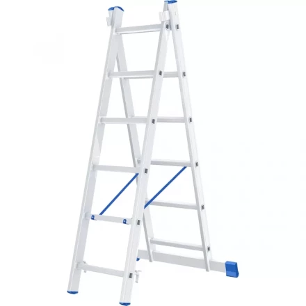 Лестница алюминиевая 2х6 ступеней двухсекционная СИБРТЕХ 97906 купить в Перми