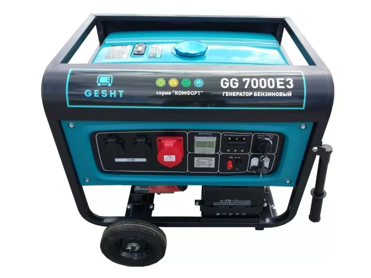 Трехфазный бензиновый генератор GESHT GG7000E3 купить в Перми