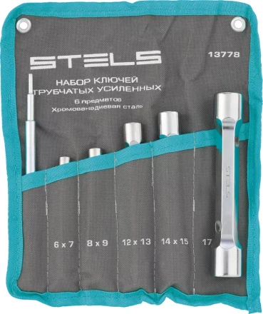 Набор ключей трубок торцевых усиленных 6 пред., CrV Stels 13778 купить в Перми