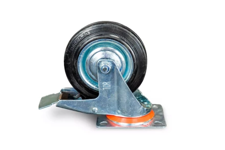 Колесо поворотное резина SCb 63 160 мм с тормозом (N) 1024201 купить в Перми