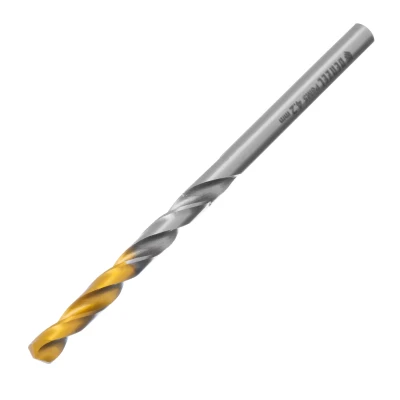 Сверло спиральное по металлу Denzel 4,2 x 75 мм, Р6М5, Golden Tip, 718230