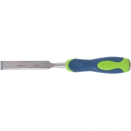 Долото-стамеска 20мм двухкомпонентная рукоятка Сибртех артикул 24485 купить в Перми