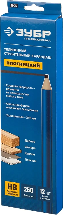 Карандаш разметочный удлиненный плотницкий серия ПРОФЕССИОНАЛ купить в Перми