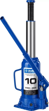 Домкрат гидравлический бутылочный T50, 10т, 228-462мм, ЗУБР Профессионал 43060-10 43060-10_z01 купить в Перми