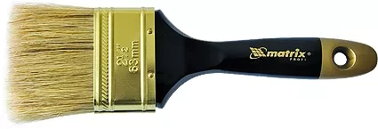 Кисть плоская &quot;Профи&quot;  4&quot; натуральная щетина деревянная ручка  MATRIX 83155 купить в Перми