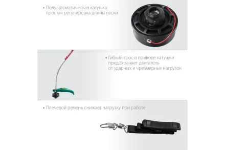 ЗУБР 1300 Вт, ш/с 38 см, сетевой триммер (ТСВ-38-1300) купить в Перми