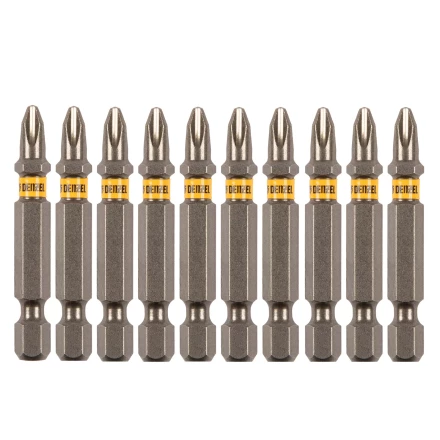 Бита PH2х50, сталь S2, шестигранный профиль, 10 шт. Е 6,3 Denzel 11649 купить в Перми