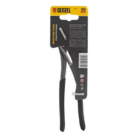Клещи переставные Denzel 17901, обливные рукоятки, 180 мм купить в Перми