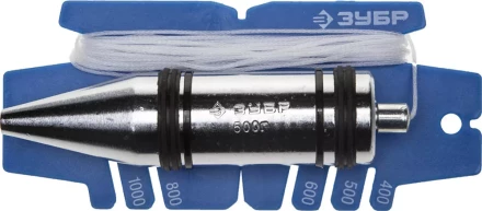 Отвес ЗУБР &quot;ЭКСПЕРТ&quot; строительный со шнуром и безопасным наконечником, 200 г 06347-20_z01 купить в Перми