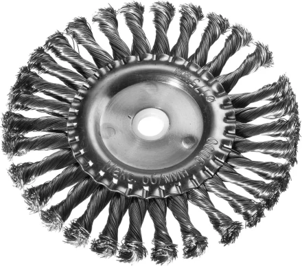 DEXX. Щетка дисковая для УШМ, жгутированная стальная проволока 0,5мм, 175ммх22мм 35100-175 купить в Перми