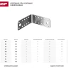 Крепежный угол ЗУБР "МАСТЕР", 40х90х90мм, 50шт 310125-40-090 купить в Перми