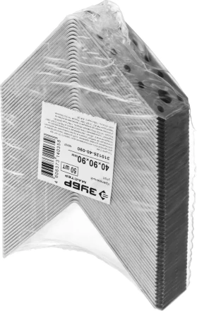 Крепежный угол ЗУБР &quot;МАСТЕР&quot;, 40х90х90мм, 50шт 310125-40-090 купить в Перми