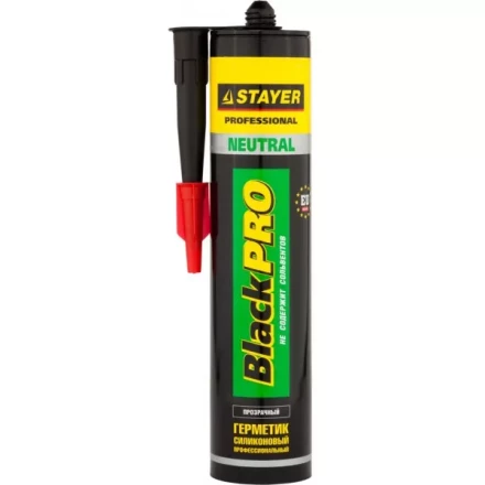 Герметик STAYER &quot;MASTER&quot; нейтральный силиконовый, прозрачный, 260мл 41217-2_z01 купить в Перми