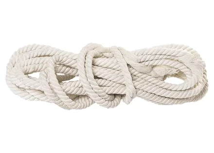 Веревка хлопчатобумажная D 14 мм L 11 м крученая 370 кгс Россия 94003 купить в Перми