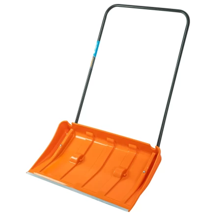 Движок для уборки снега пластиковый, 795х435х1280 мм, стальная рукоятка, усиленный, Сибртех 61669 купить в Перми