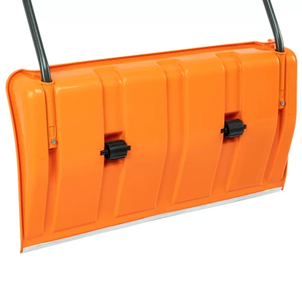 Движок для уборки снега пластиковый, 795х435х1280 мм, стальная рукоятка, усиленный, Сибртех 61669 купить в Перми