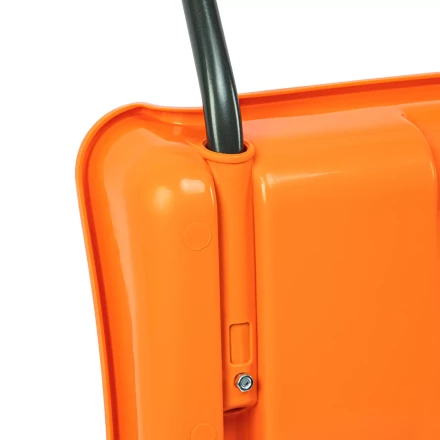 Движок для уборки снега пластиковый, 795х435х1280 мм, стальная рукоятка, усиленный, Сибртех 61669 купить в Перми