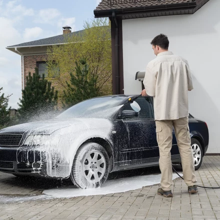 Пенокомплект Denzel FP-700, для моечных машин высокого давления, универсальный 58302 купить в Перми