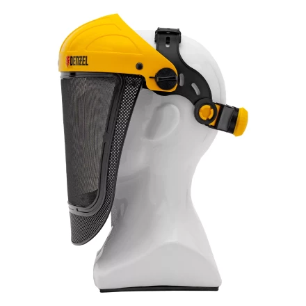 Щиток защитный лицевой с сеткой Denzel &quot;СВОНА&quot; НС-01 &quot;ЛЮКС&quot;, плавная регулировка храповик, 89196 купить в Перми