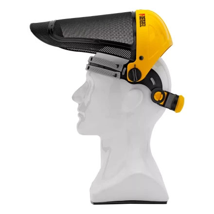 Щиток защитный лицевой с сеткой Denzel &quot;СВОНА&quot; НС-01 &quot;ЛЮКС&quot;, плавная регулировка храповик, 89196 купить в Перми