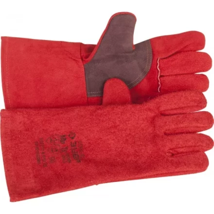 Термостойкие краги ЗУБР &quot;МАСТЕР&quot; для сварки и тяжелых механических работ, спилковые, с подкладкой, 350мм 11334-XL купить в Перми