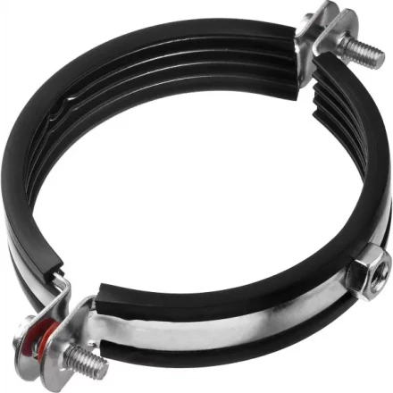 Хомут трубный с гайкой, оцинкованный, 3&quot;, 6шт, ЗУБР Мастер 37850-87-94 37850-87-94 купить в Перми