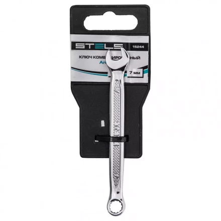 Ключ комбинированный 7 мм CrV антислип Stels 15244 купить в Перми