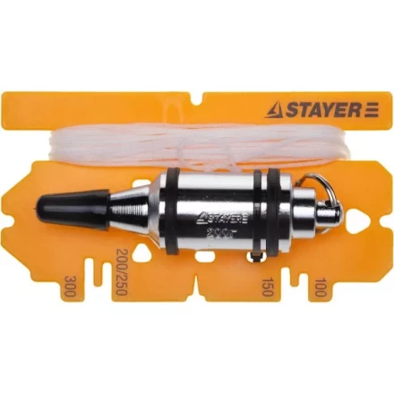 Отвес STAYER &quot;PROFI&quot; строительный со шнуром, с противоударным ободком, 300 г 06352-30 купить в Перми