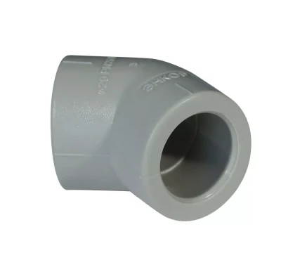 Уголок PP-R 45° 20мм серый (100/1000) 44150