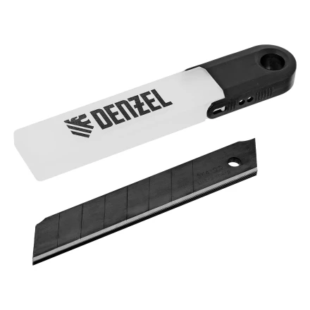 Лезвия, 18 мм, сталь SK4 - 0,5 мм, супер острые, 5 штук// Denzel 79306 купить в Перми