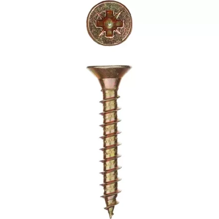 Шурупы ЗУБР &quot;МАСТЕР&quot; по дереву желтопассивированные, 3.5x35мм, 500шт 4-300391-35-035 купить в Перми