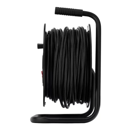 Удлинитель силовой на кабельной катушке, ПВС, 50 м, 4 розетки, 16А, тип УХз16, Россия Сибртех 96046 купить в Перми