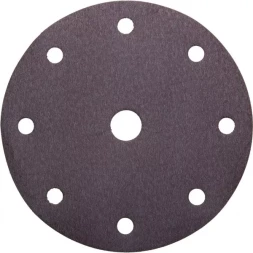 Круг шлифовальный URAGAN "Универсальный водостойкий с покрытием стеарата цинка" на липучке, 9 отв., P240, 150мм, 50шт 907-44114-240-50
