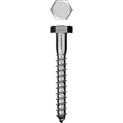 Шурупы ЗУБР с шестигранной головкой, оцинкованные, 8x50мм, 2шт 4-300456-08-050