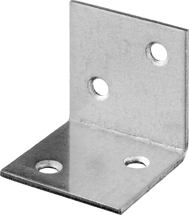 ЗУБР УМШ-1.5, 25 x 25 x 25 x 1.5 мм, белый цинк, широкий мебельный уголок (31034-25) купить в Перми