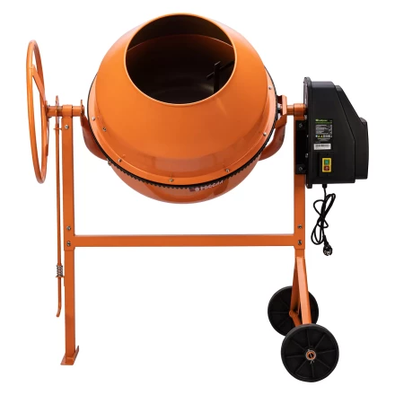 Бетоносмеситель БСЕ-140П, 140 л, 500 Вт, полиамидный венец// Сибртех 95507 купить в Перми