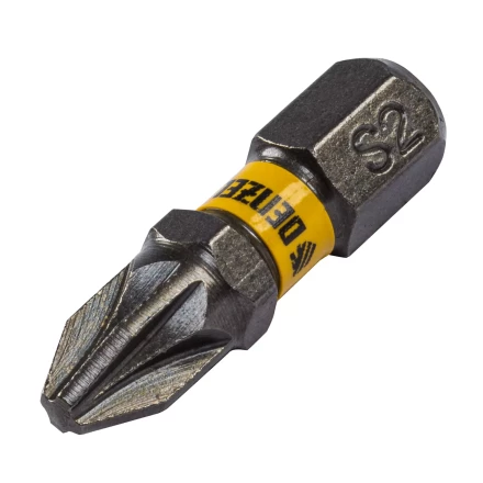 Бита PZ2х25, сталь S2, шестигранный профиль, 10 шт. Е 6,3 Denzel 11654 купить в Перми