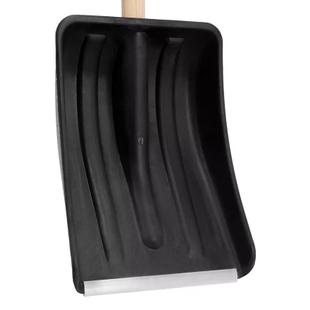 Лопата для уборки снега полипропиленовая Sparta, 275х365х870 мм, деревянный черенок, Россия 61653 купить в Перми