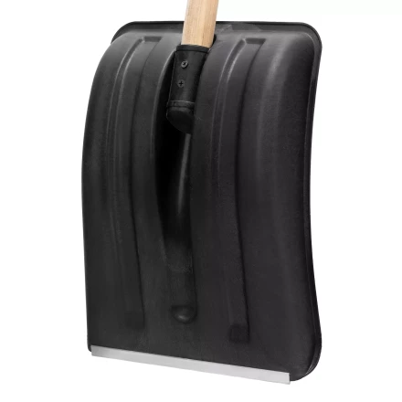 Лопата для уборки снега полипропиленовая Sparta, 275х365х870 мм, деревянный черенок, Россия 61653 купить в Перми