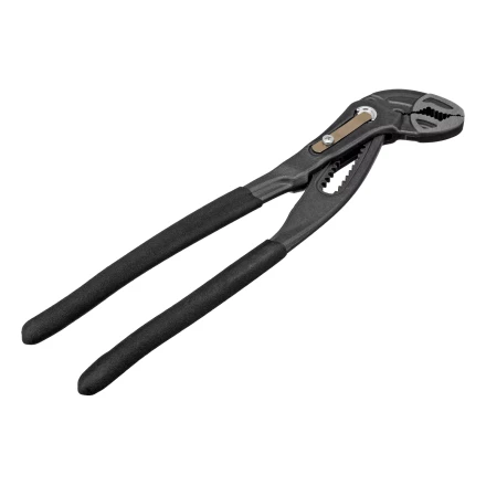 Клещи переставные Denzel 17906, кнопочный механизм, обливные рукоятки, 250 мм купить в Перми